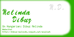 melinda dibuz business card